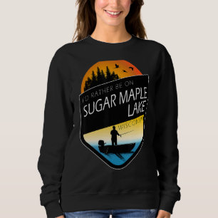Sudadera Preferiría Estar En El Lago De Maíz Azucarera Wisc