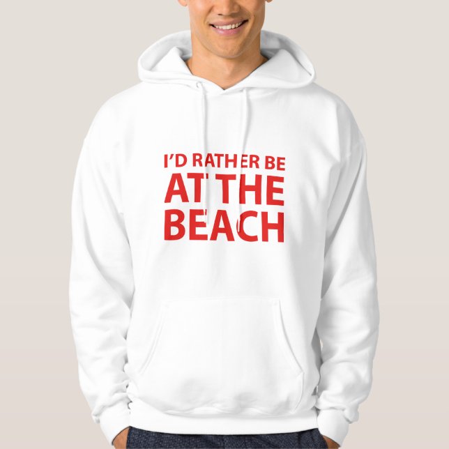 Sudadera Preferiría estar en la playa (Anverso)