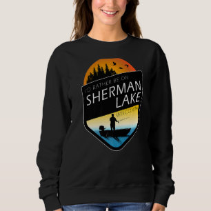 Sudadera Preferiría Estar En Pesca De Sherman Lake Wisconsi