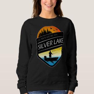 Sudadera Preferiría Estar En Pesca Del Lago Plateado Wiscon