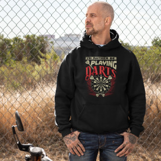 Sudadera Preferiría Estar Jugando Dardos - Humor Dart Sarcá