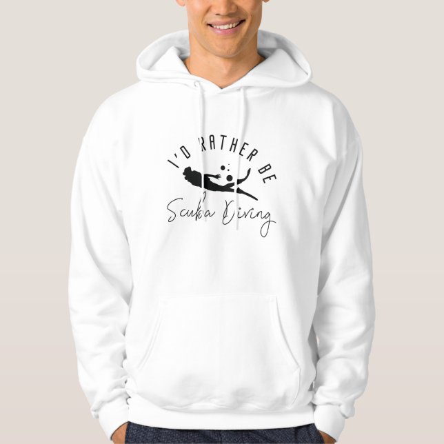 Sudadera Prefiero bucear en Scuba (Anverso)