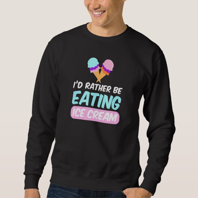 Sudadera Prefiero Comer Helado (Anverso)