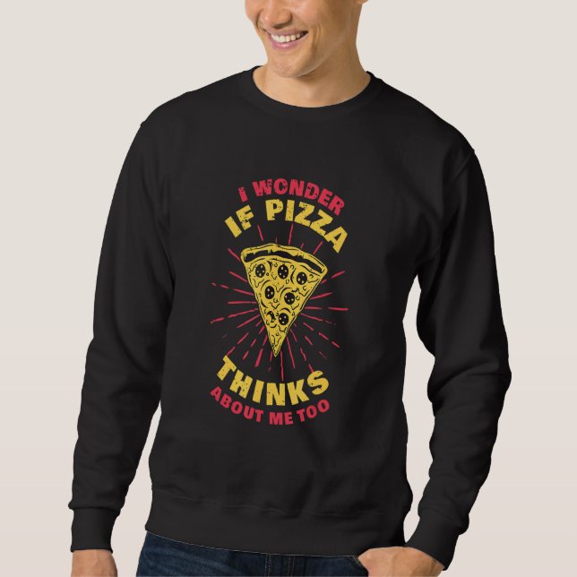 Sudadera Prefiero Comer pizza (Anverso)
