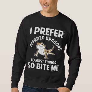 Sudadera Prefiero Dragones con barba Zoo Farm Mascota Meme