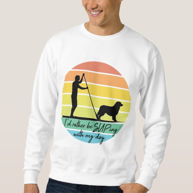 Sudadera Prefiero estar con mi suplicio de perro (Anverso)