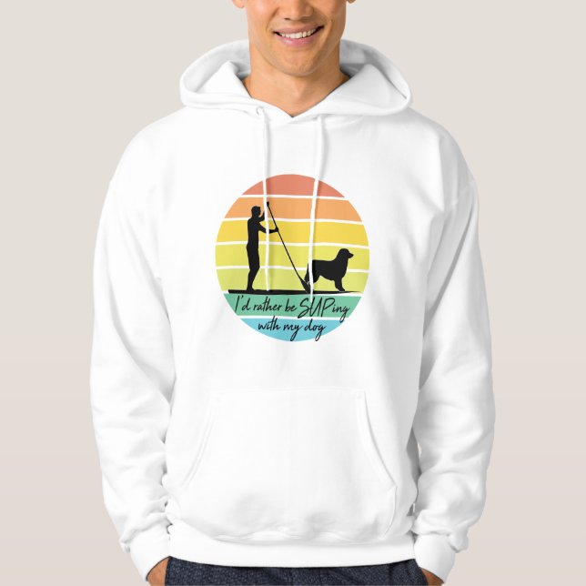 Sudadera Prefiero estar con mi suplicio de perro (Anverso)