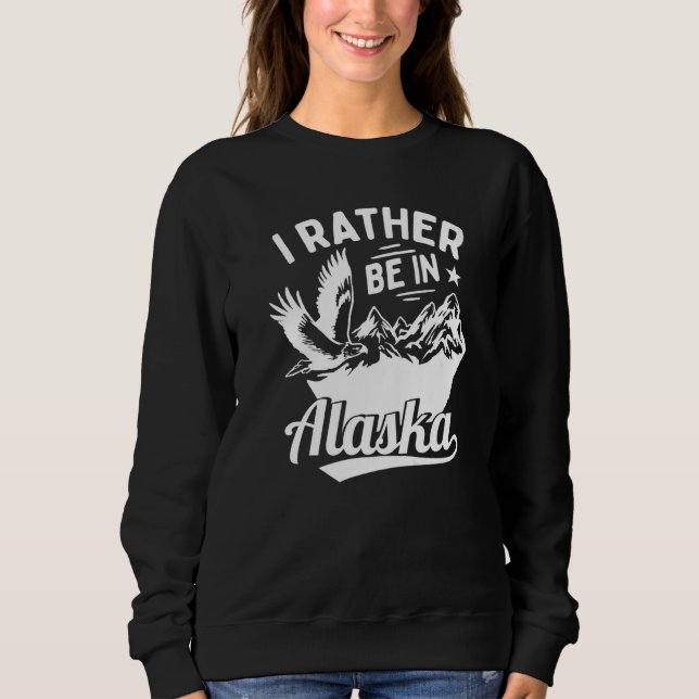 Sudadera Prefiero estar en Alaska (Anverso)