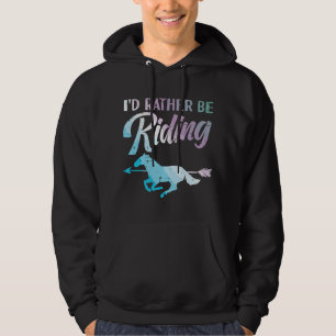 Sudadera Prefiero estar montando a caballo jinete ecuestre 