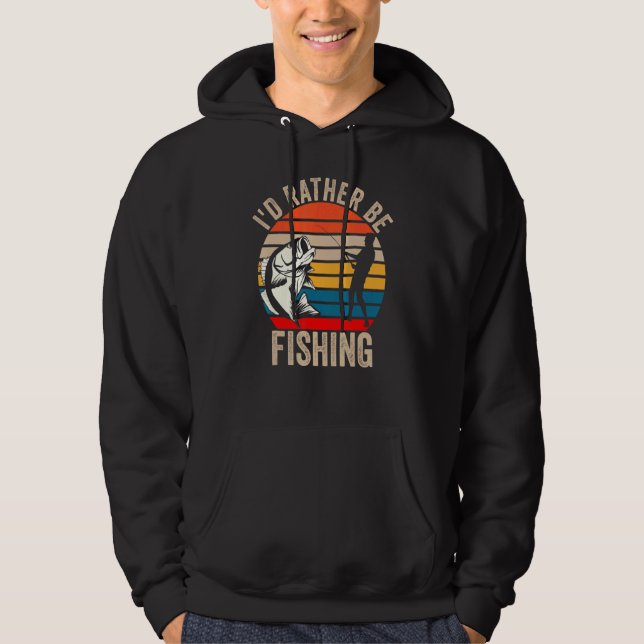 Sudadera Prefiero Estar Pescando - Hombres Al Aire Libre Co (Anverso)
