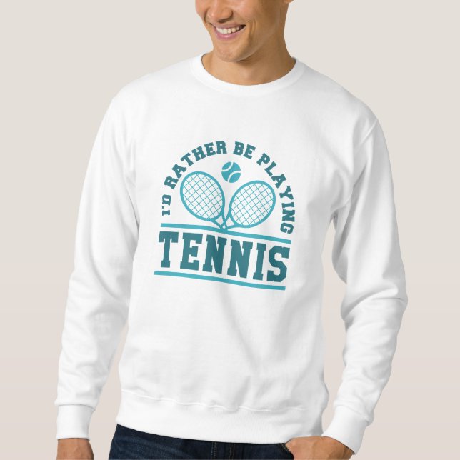 Sudadera Prefiero jugar al tenis (Anverso)