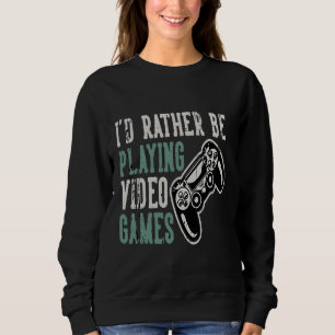 Sudadera Prefiero jugar videojuegos