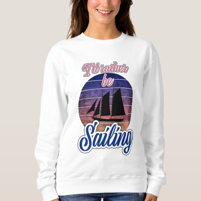 Sudadera Prefiero navegar (Anverso)