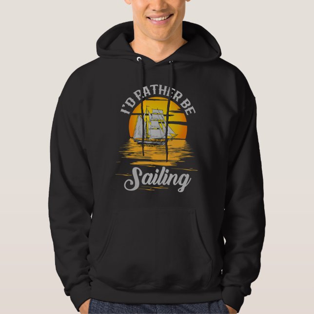 Sudadera Prefiero navegar mujeres y niños (Anverso)