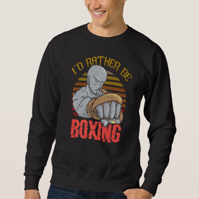 Sudadera Prefiero ser boxeador (Anverso)