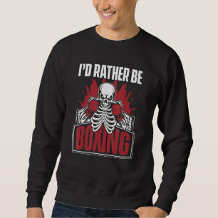 Sudadera Prefiero ser boxeador de kickboxing boxeador boxea