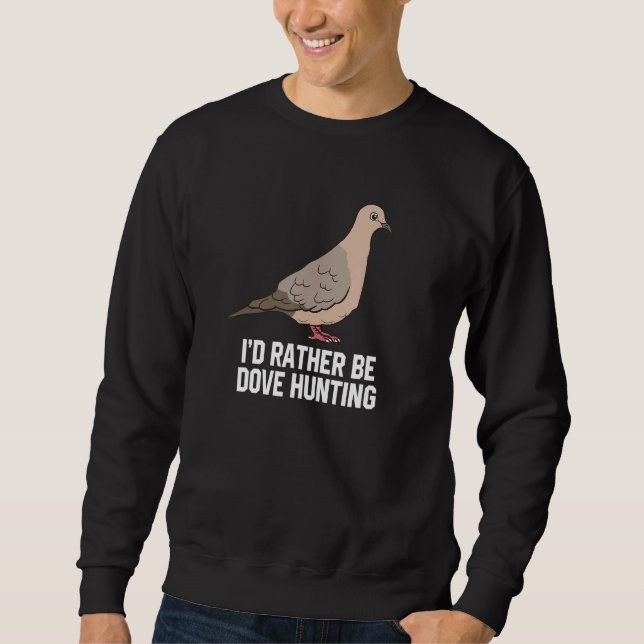 Sudadera Prefiero ser cazador de palomas (Anverso)