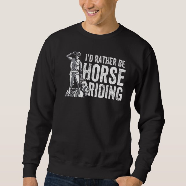 Sudadera Prefiero ser ecuestre (Anverso)
