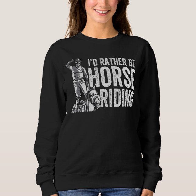 Sudadera Prefiero ser ecuestre (Anverso)