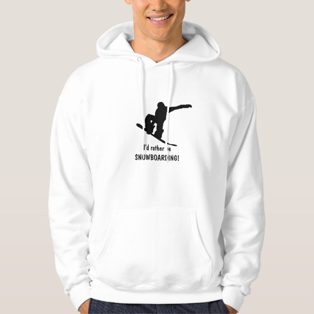 Sudadera ¡Prefiero ser SNOWBOARDING! Camiseta (Anverso)