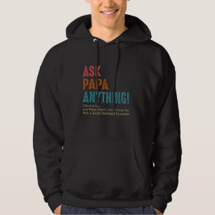 Sudadera Pregúntale a papá cualquier cosa que sepa mucho y
