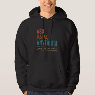 Sudadera Pregúntale a papá cualquier cosa que sepa mucho y