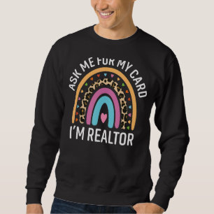 Sudadera Pregúntame por mi tarjeta soy un reactor inmobilia