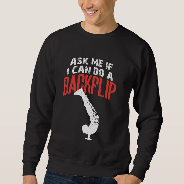 Sudadera Pregúntame si puedo hacer un Parkour y un Fr diver (Anverso)