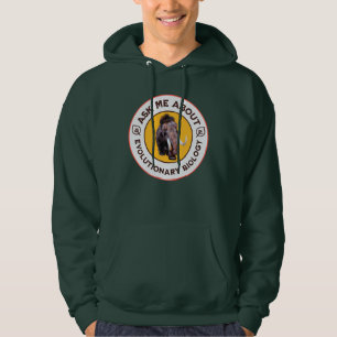 Sudadera Pregúntame sobre biología evolutiva Mamut lanudo
