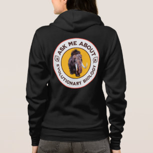 Sudadera Pregúntame sobre biología evolutiva Mamut lanudo