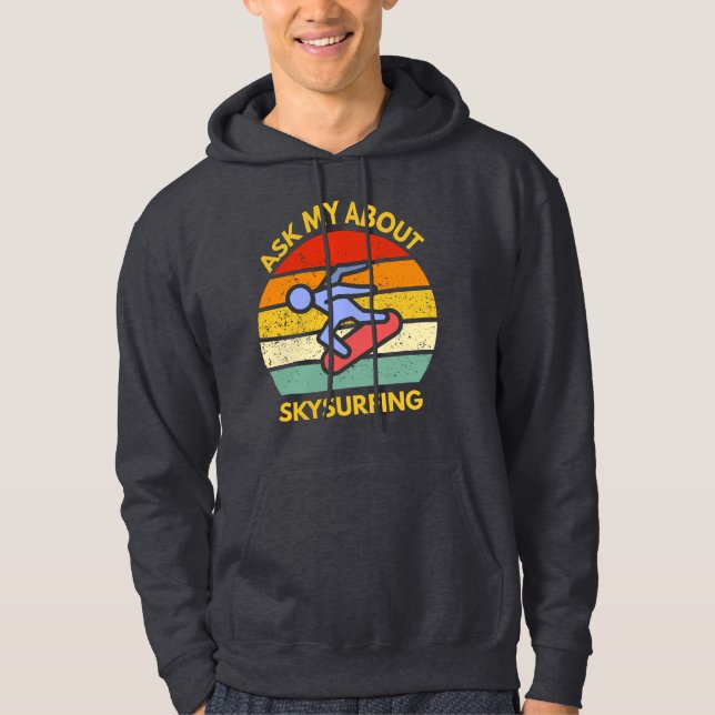 Sudadera pregúntame sobre deportes extremos de skysurf (Anverso)