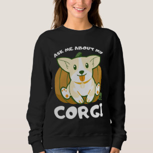 Sudadera Pregúntame sobre mi Corgi