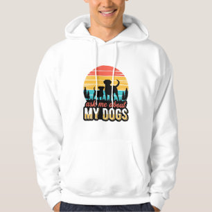 Sudadera Pregúntame sobre mi diseño vintage para amantes de