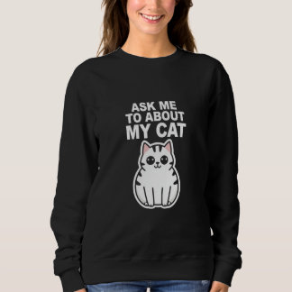 Sudadera pregúntame sobre mi gato