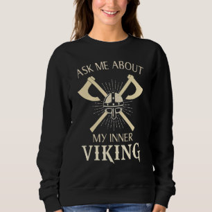 Sudadera Pregúntame sobre mi vikado interno Valhalla Odin C