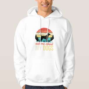 Sudadera Pregúntame sobre mis perros Retro Sunset_1