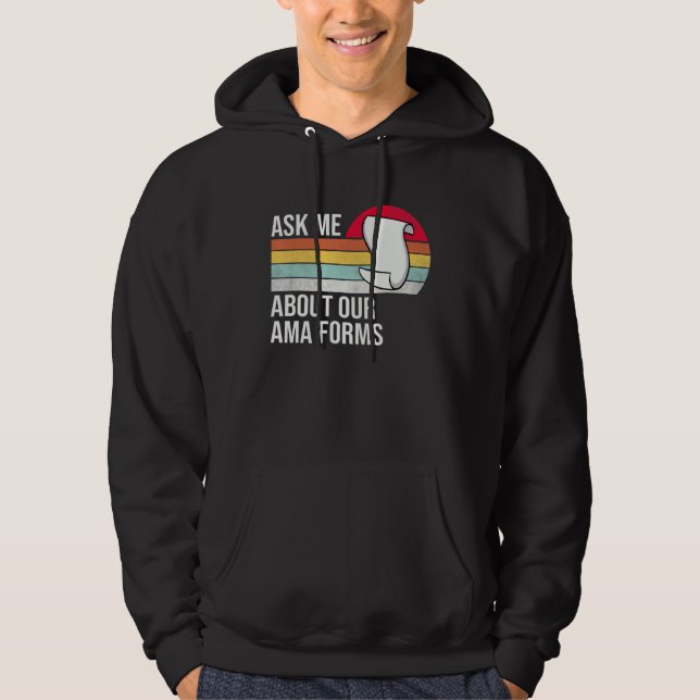 Sudadera Pregúntame sobre nuestra forma de asma Divertida e (Anverso)