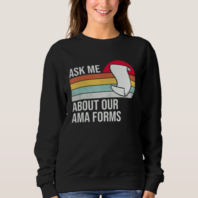 Sudadera Pregúntame sobre nuestra forma de asma Divertida e (Anverso)