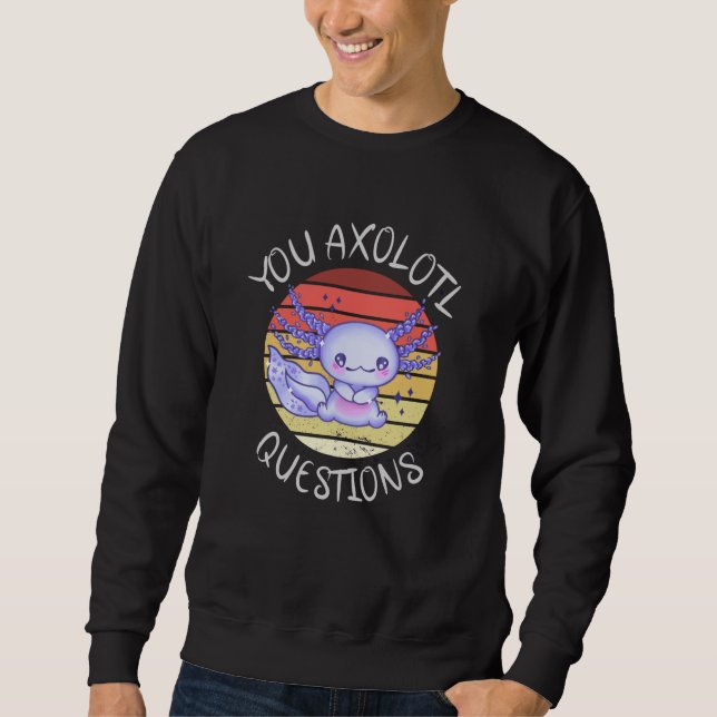Sudadera Preguntas axolotl (Anverso)