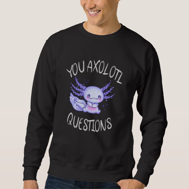Sudadera Preguntas axolotl (Anverso)