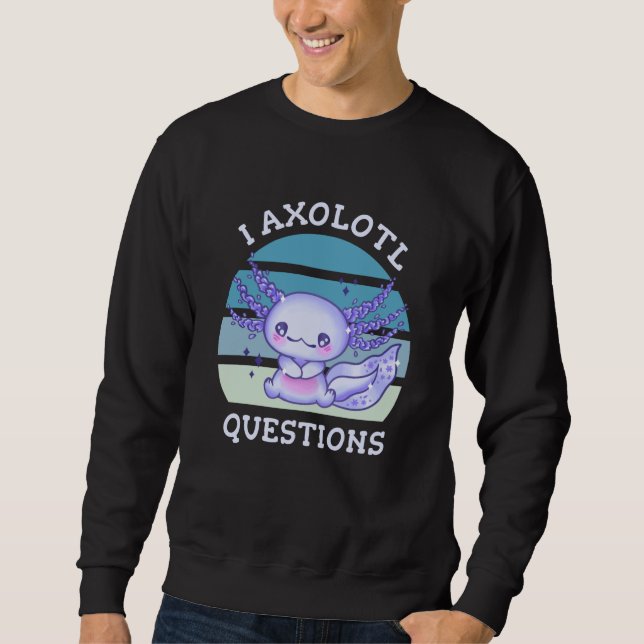 Sudadera Preguntas axolotl (Anverso)
