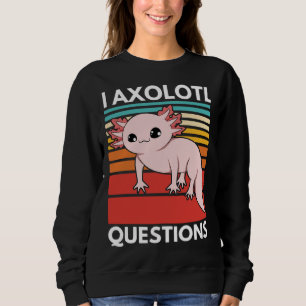 Sudadera Preguntas de Ajolote Cute Juventud Niños Retro 90s