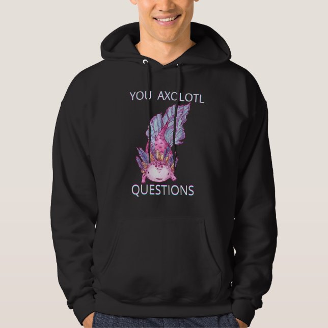 Sudadera Preguntas sobre Axolotl Plush (Anverso)