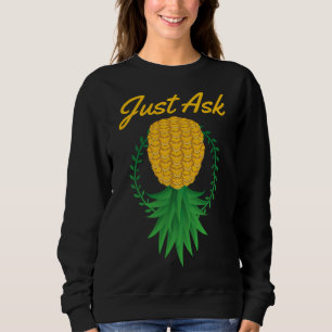 Sudadera Pregúntenle al revés a la fruta divertida del cant