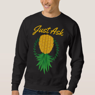 Sudadera Pregúntenle al revés a la fruta divertida del cant