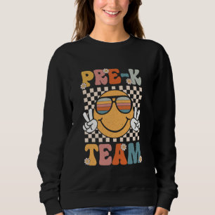 Sudadera Prek Team Preschool Kinder Smile Retro 1er día de