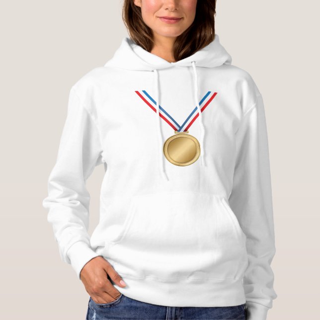 Sudadera Premio Medalla de Oro con Cinta Azul Blanca Roja (Anverso)