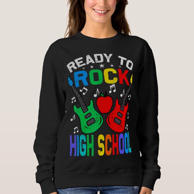 Sudadera Preparado Para Colocar La Escuela Secundaria De Nu (Anverso)