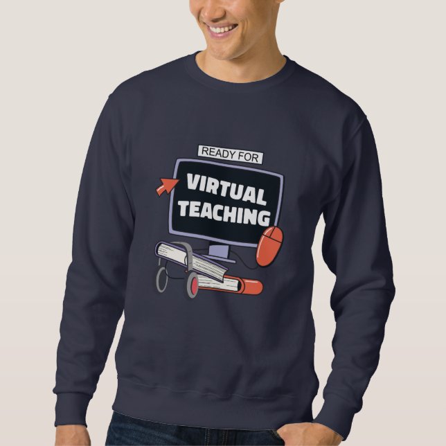 Sudadera Preparado para la enseñanza virtual (Anverso)