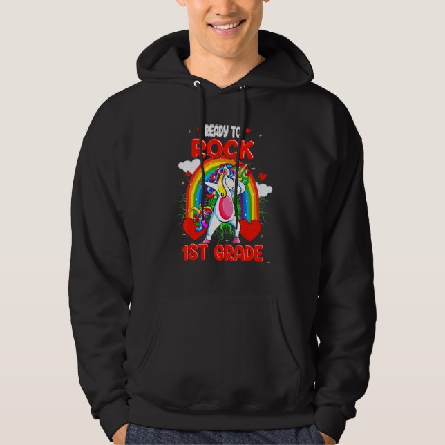 Sudadera Preparado Para Rodar El Unicornio De Primer Grado  (Anverso)